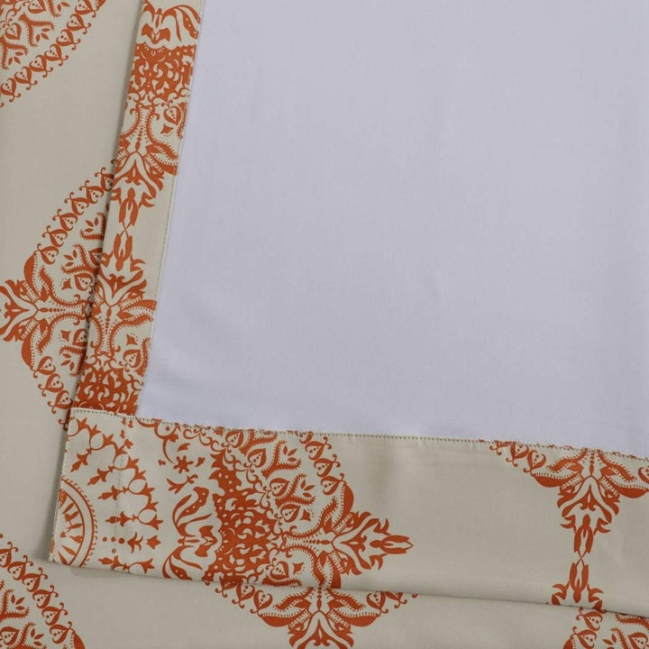 2 Piece Girls Burnt Moroccan Window Curtain 96 Inch Pair Panel Set