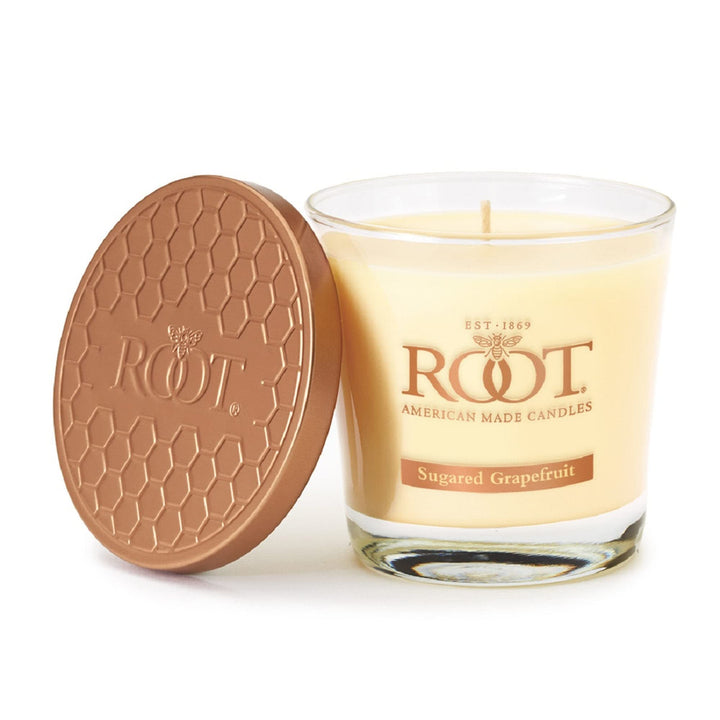 Candles Sugared Grapefruit Scented 6.3 Oz Small Jar Cream Traditional Glass