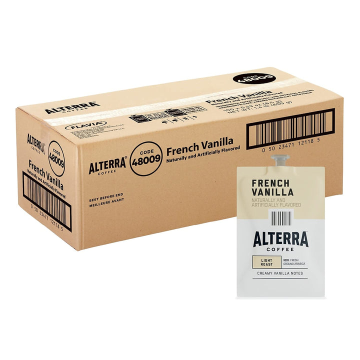Alterra A183 Alterra Coffee Freshpacks French Vanilla 100/CT Black