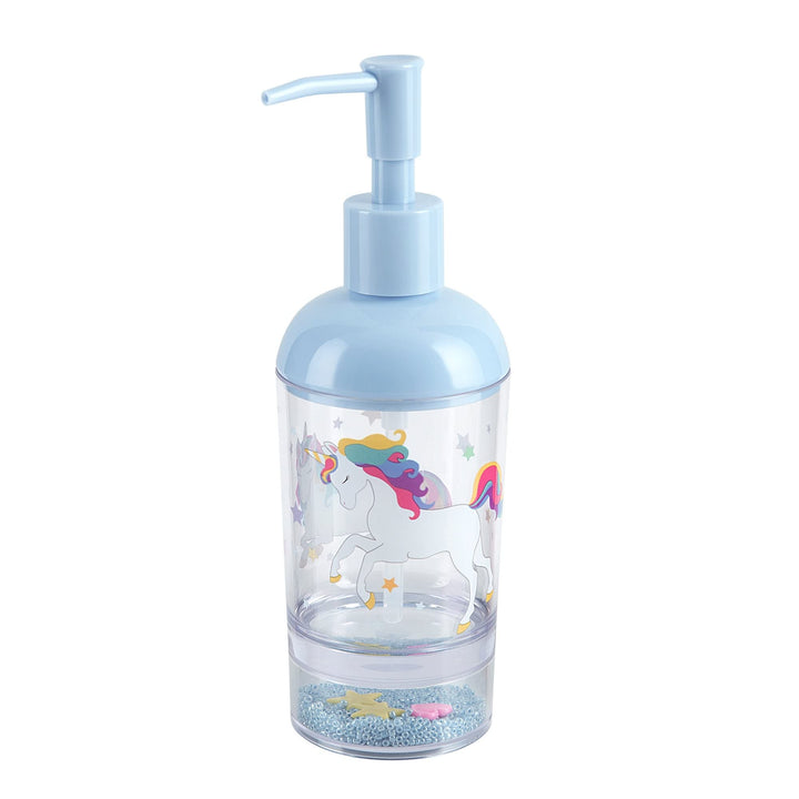 Unicorn Rainbow 3pc Set Lotion Pump/Toothbrush Holder/Tumbler Bath Accessory Set - Diamond Home USA