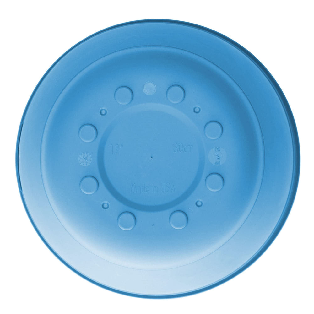 Planter with Saucer: 20" Ocean Blue Recycled Plastic Pot Removable Saucer - Diamond Home USA