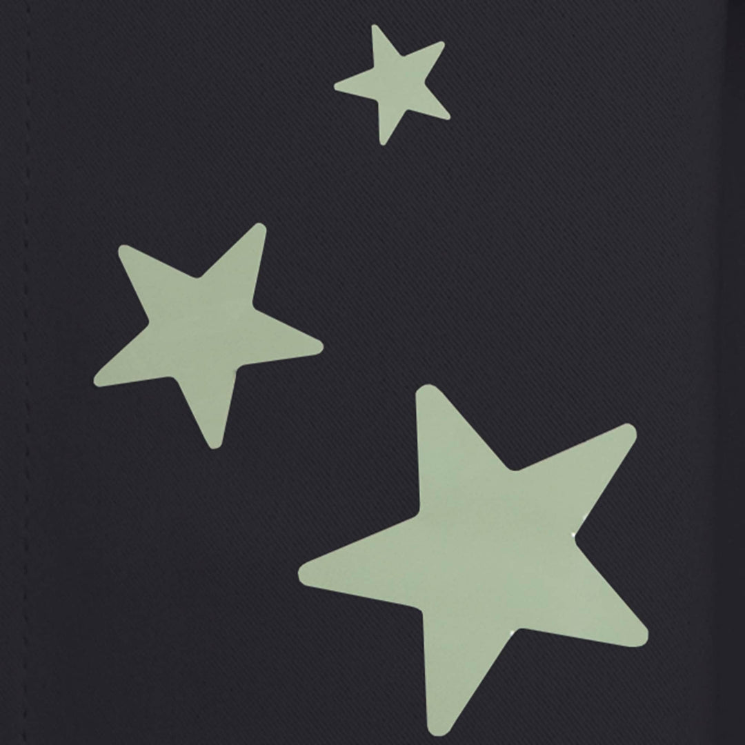 Aurora Home Keedle Doodle DIY Curtain Decoration Set with 2 Blackout Curtains - Dark