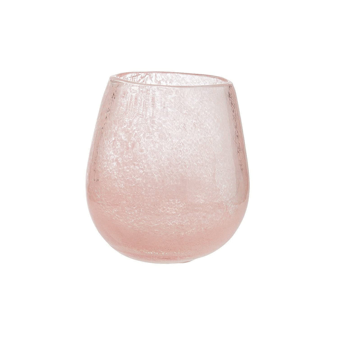 Small Blush Glass Vase Home 1 Piece Pink