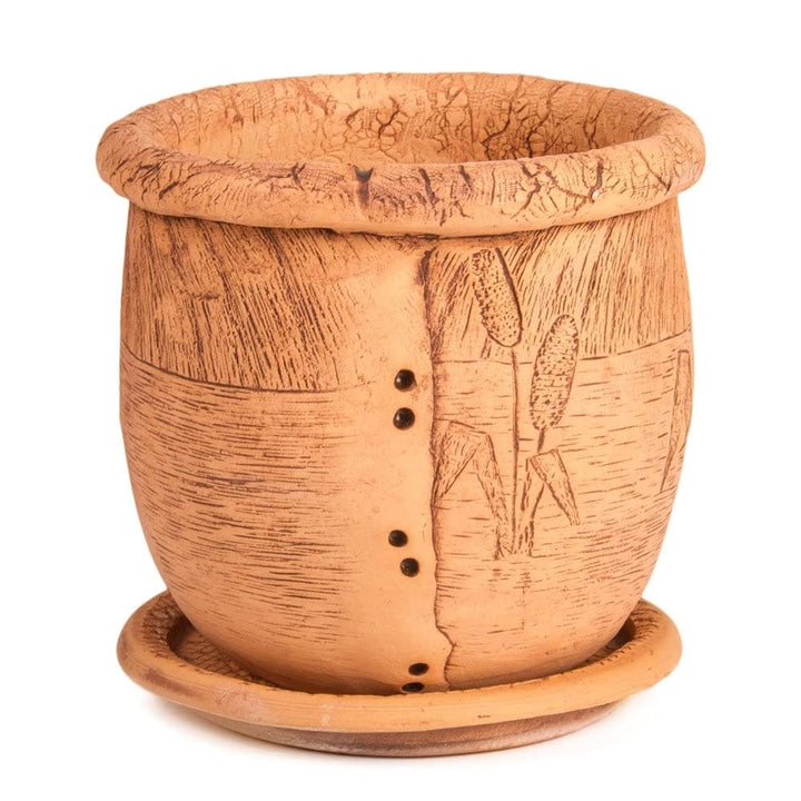 Golden eramics Flower Pot Planter Sunset Frogs 7.5" Multi olor ountry Round - Diamond Home USA