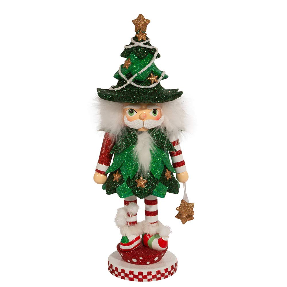 Kurt S. Adler HA0566 Hollywood Jolly Tree Christmas Hat Nutcracker Multi-Colored - Diamond Home USA