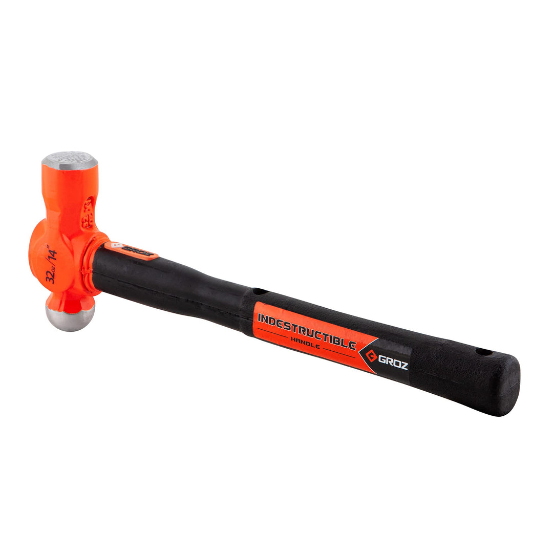Groz 34541 14" Indestructible Ball Pein Hammer 32 oz - Diamond Home USA