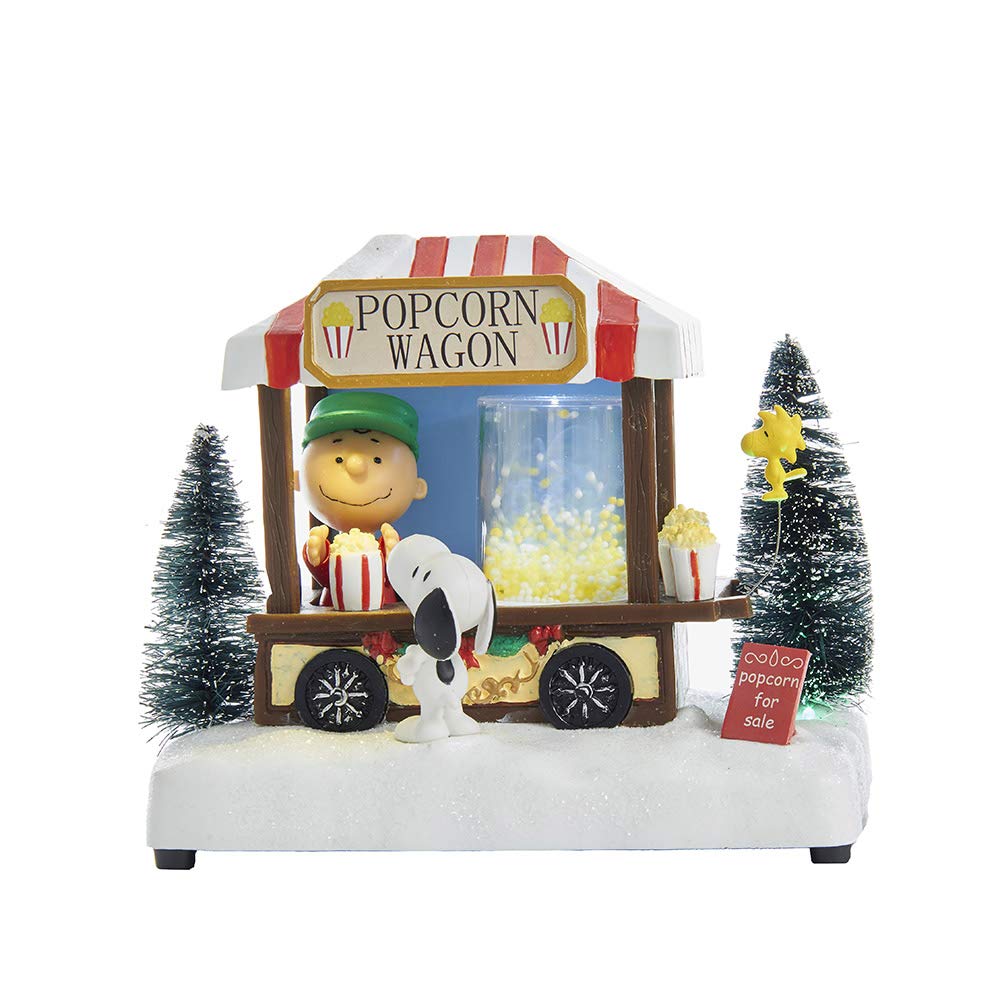 Kurt Adler 7-Inch Battery-Operated Peanuts© LED Musical Table Piece - Diamond Home USA