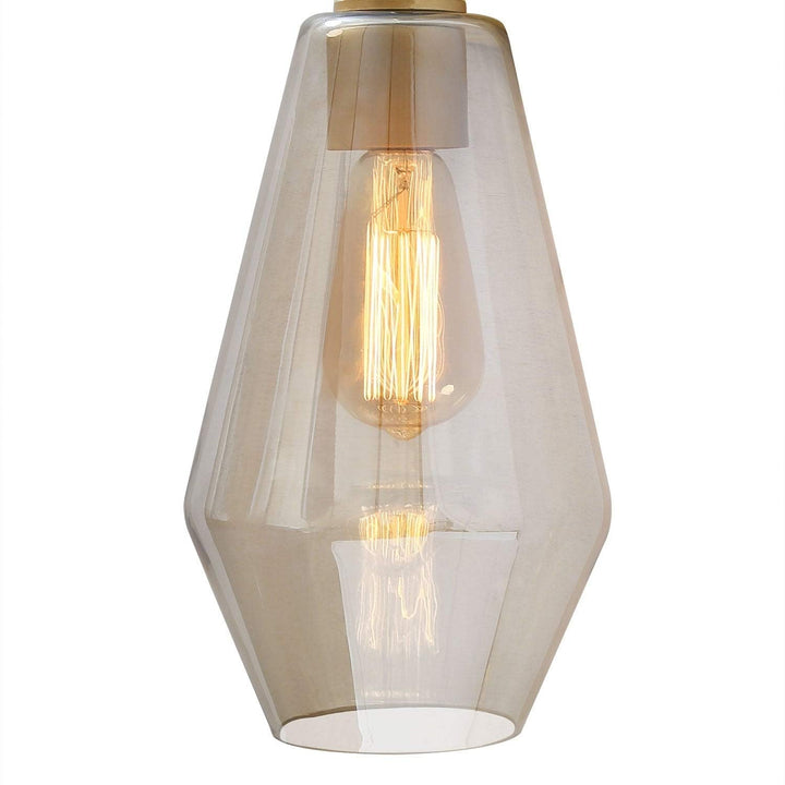 Single Light Glam Wall Sconce with Smoked Glass Shade -Gold - 16.1" * 7.1" - Diamond Home USA