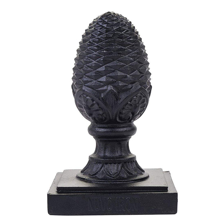Nuvo Iron Decorative Pineapple Post Cap for 5.5" x 5.5" Posts Black - PCP08 - Diamond Home USA