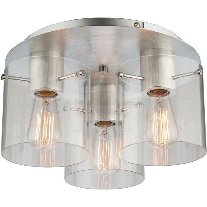 Artcraft AC11524SM Transtonal Three Lght Flush Mount from Henley collecton - Diamond Home USA