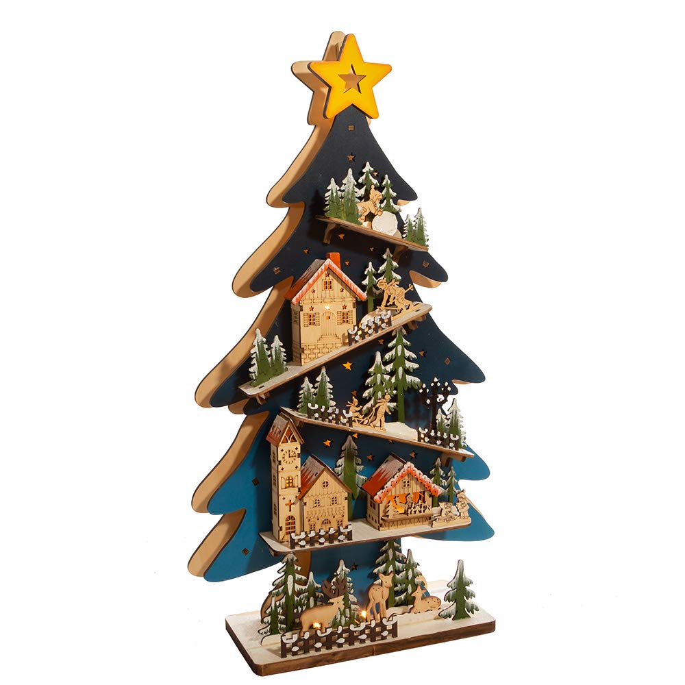 Kurt S. Adler JEL0962 Christmas Village Multi-Colored