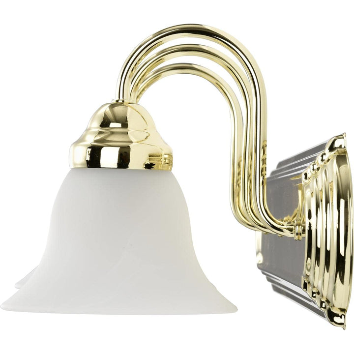 Nuvo 60/329 Ballerina Three Vanity Wall Light with Alabaster Glass Bell Shades - Diamond Home USA