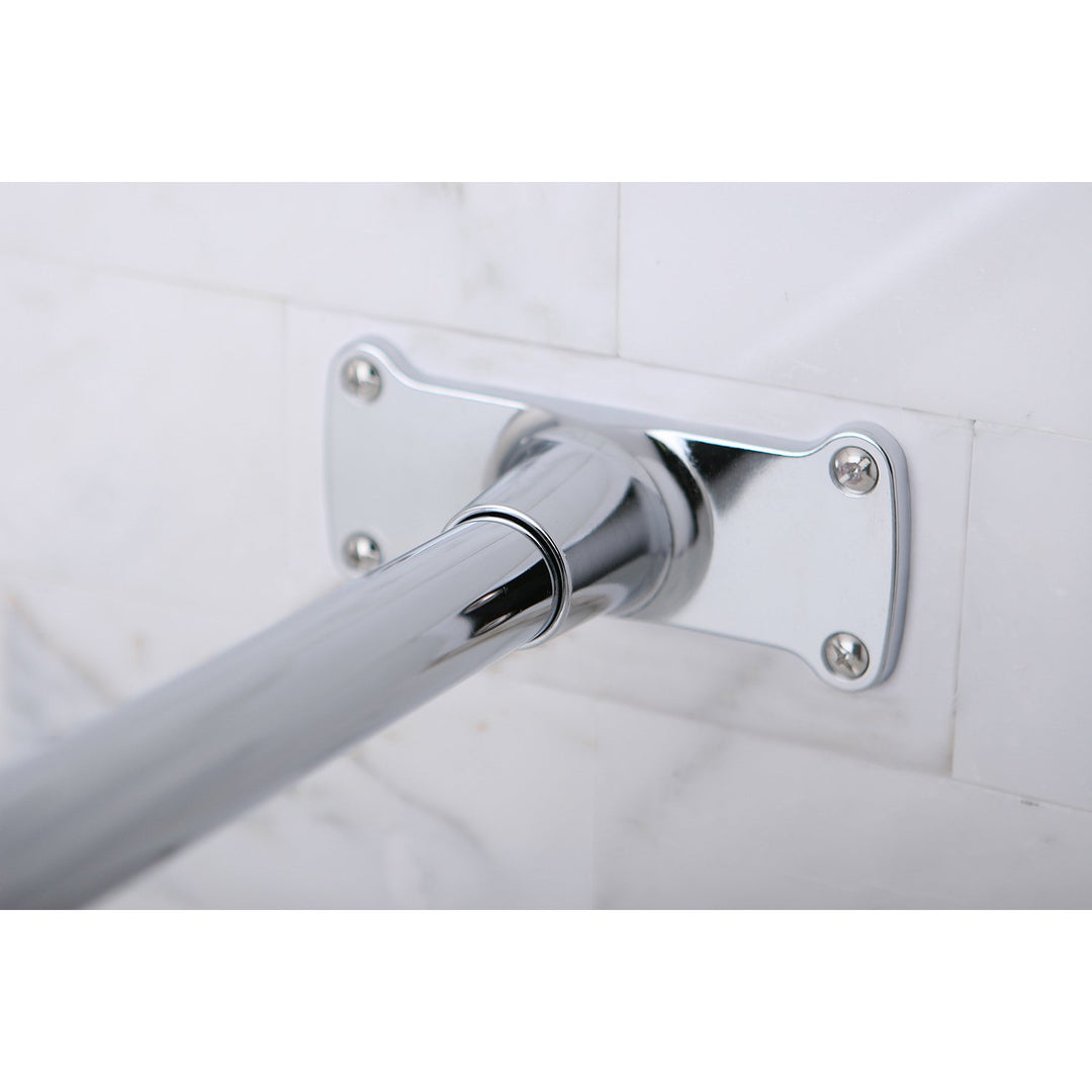 Kingston Brass CC3141 63-Inch Large Size by 26-1/2-Inch Corner Shower Rod