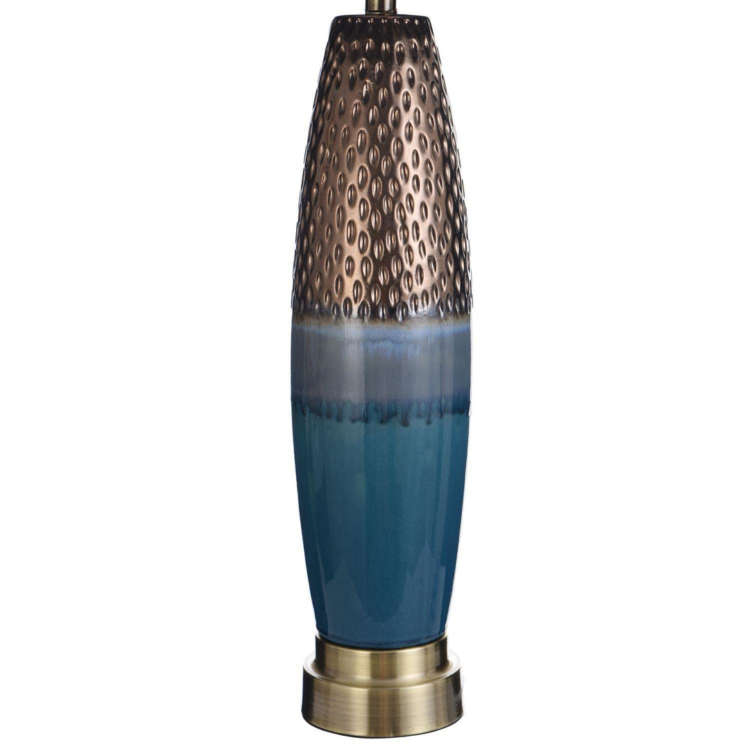 StyleCraft Home Collection Signature 37.25 Inch 150 Watt Blue and Copper Bedford - Diamond Home USA