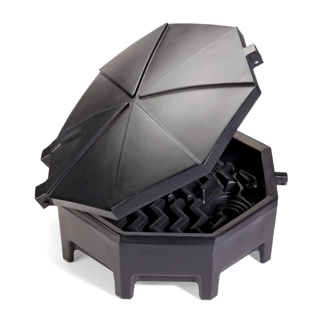 New Pig Drum Funnel Universal Poly Drum Funnel with Hinged Lid for 55 gal.