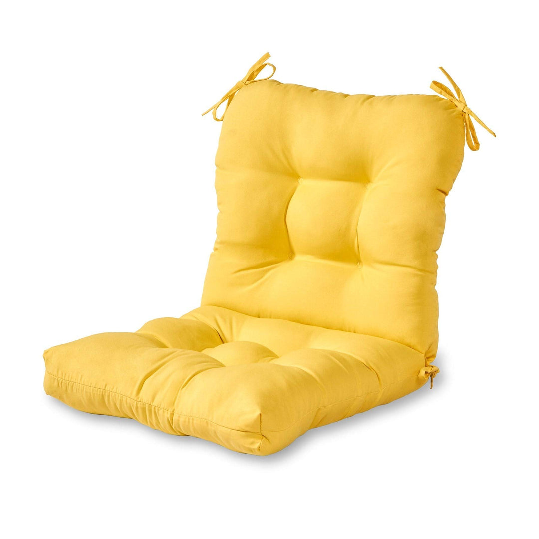Driftwood Outdoor Yellow Seat/Back Chair Cushion Solid Modern Contemporary - Diamond Home USA