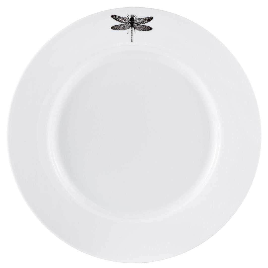 16pc Dragonfly 11" X 0'5" Multi Color Animal Modern Contemporary Round Porcelain - Diamond Home USA