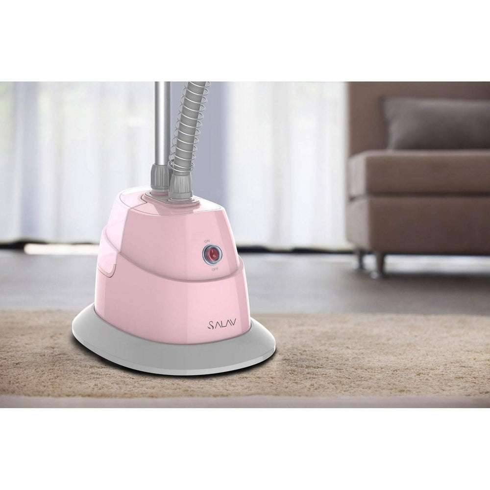 Performance Garment Steamer With 360 Swivel Hanger Pink Metal - Diamond Home USA