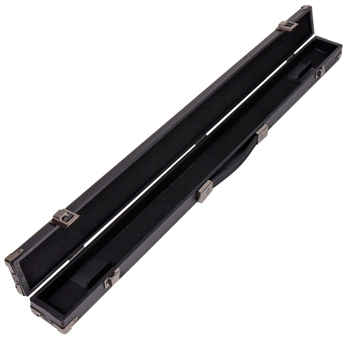 1x1 Hard Billiard Pool Cue Stick Box. 1/2 Case for 1 Butts/1 Shafts Black