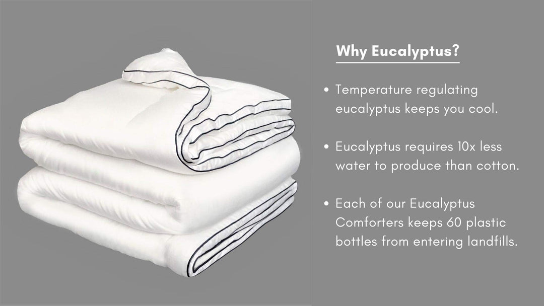 Eucalyptus Comforter 100% Oeko-Tex Certified -|*Like a Cloud*|Silky Soft - Diamond Home USA