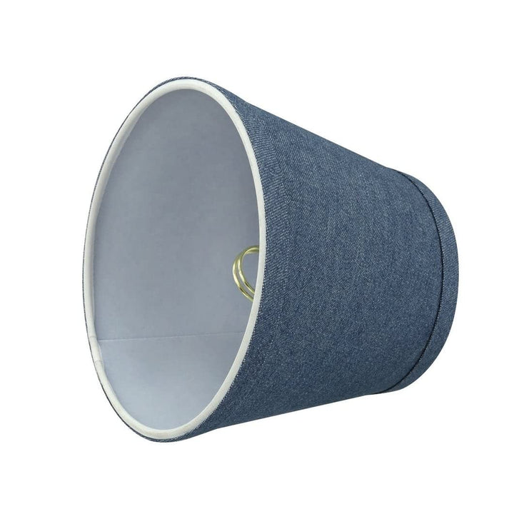 Hardback Empire Chandelier Clip-on Lamp Shade (6 Pack) Washing Blue (4" X 6" 5") - Diamond Home USA