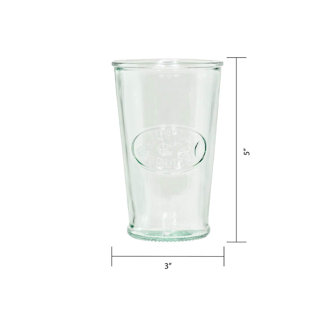 Amici Home Jus de Fruits Glass|11 Oz|Italian Made Clear Recycled Glass with - Diamond Home USA