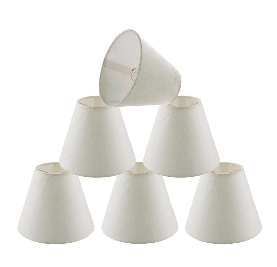 Aspen Creative 32672-6 Small Hardback Empire Shape Chandelier Clip-On Lamp Shade