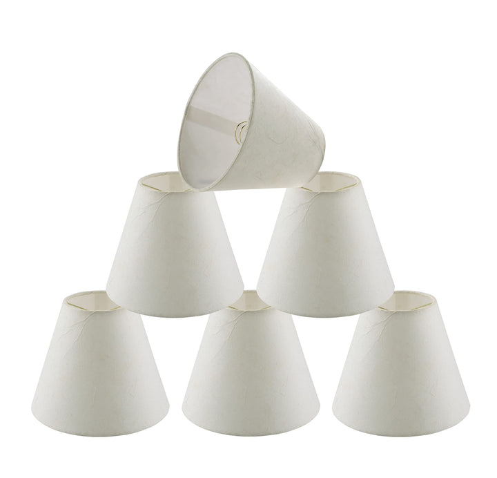 Aspen Creative 32672-6 Small Hardback Empire Shape Chandelier Clip-On Lamp Shade
