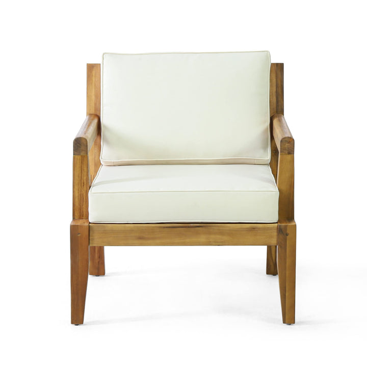 Christopher Knight Home 317966 Rossville Club Chair Teak + Beige