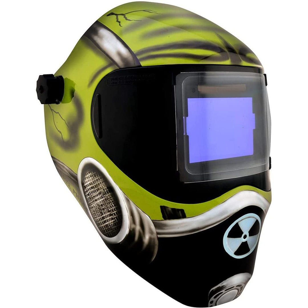 Auto Darkening Welding Helmet Black Green Rust Resistant - Diamond Home USA