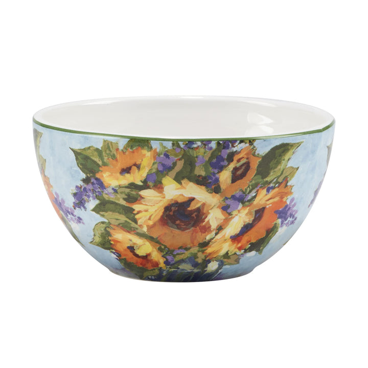 Certified International Sunflower Bouquet 28 oz. Ice Cream/Dessert Bowls Set - Diamond Home USA
