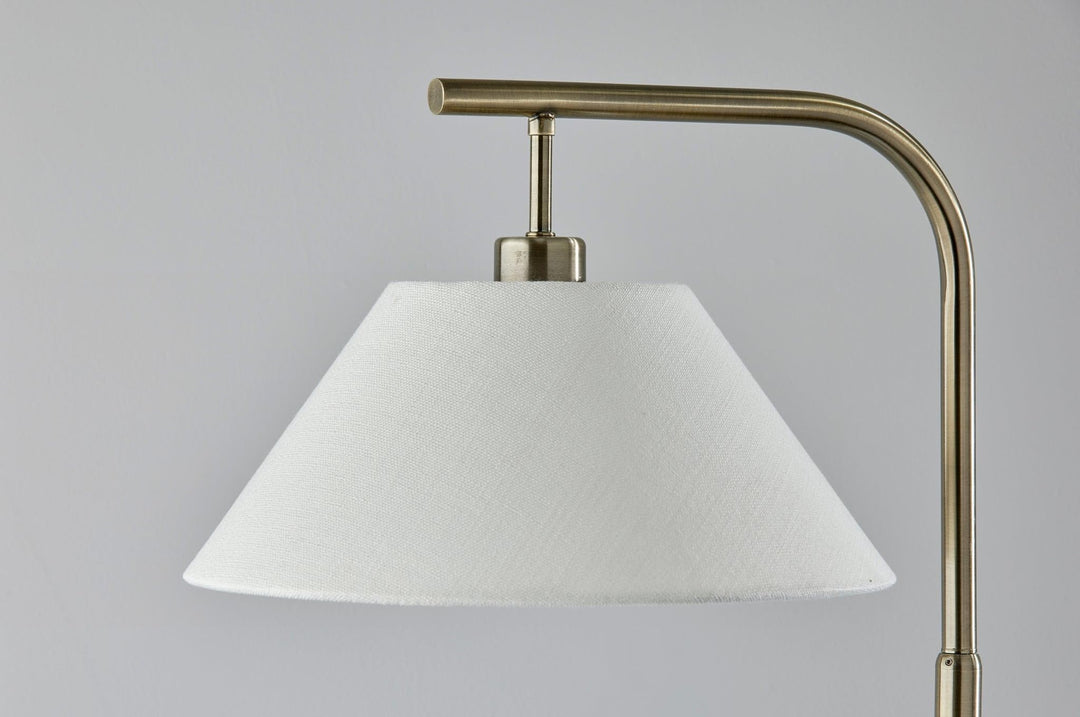 SIMPLEE ADESSO Hayes Floor Lamp Antique Brass - Diamond Home USA