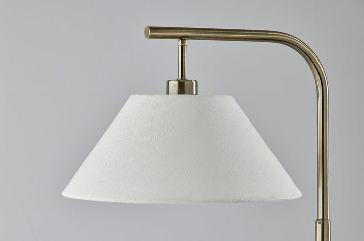 SIMPLEE ADESSO Hayes Floor Lamp Antique Brass - Diamond Home USA