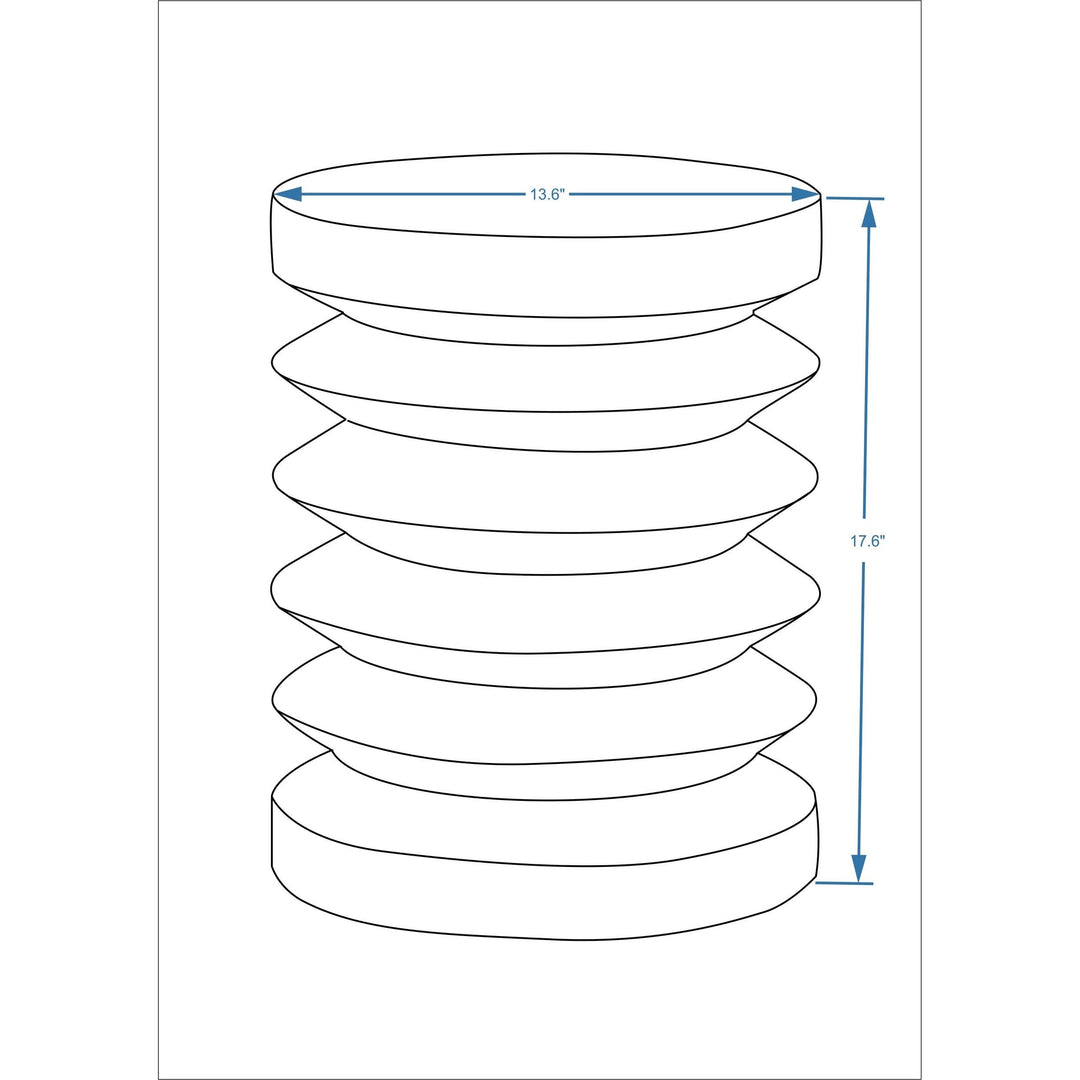Accent Table Off/White Transitional Wood Lacquer Solid - Diamond Home USA