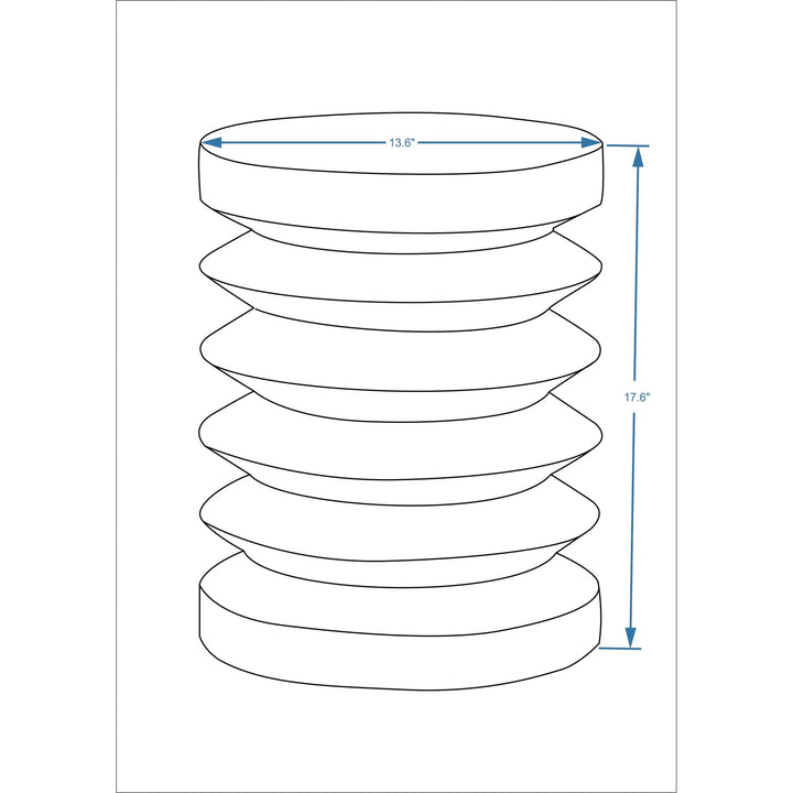 Accent Table Off/White Transitional Wood Lacquer Solid - Diamond Home USA