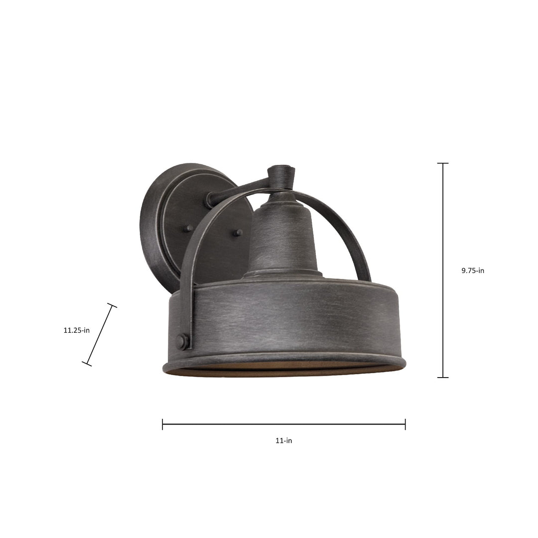 Designers Fountain 33141-WP Portland-DS Outdoor Wall Lantern Sconce Weathered - Diamond Home USA