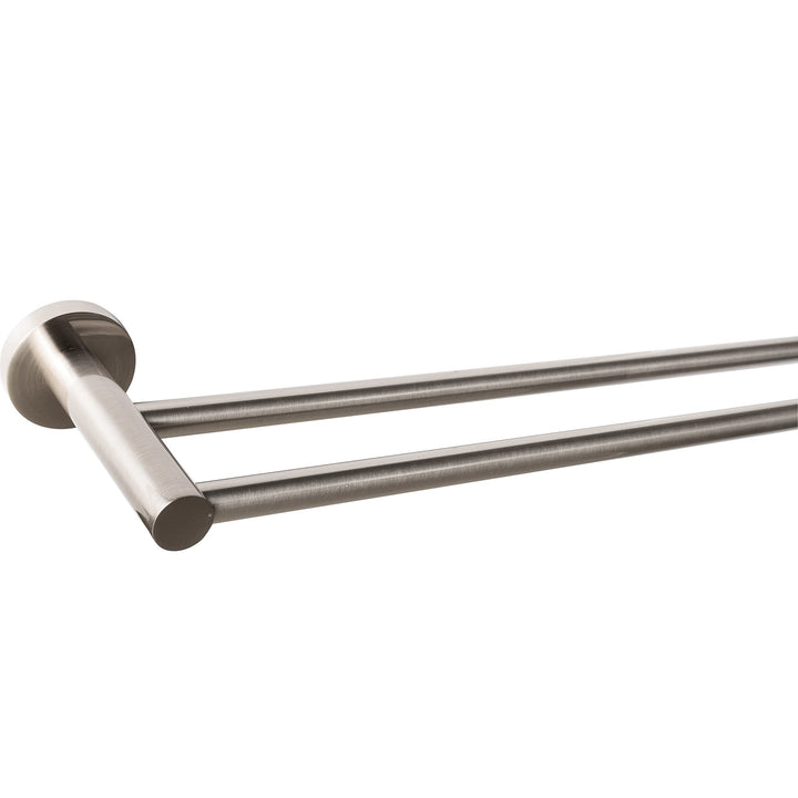 Sure-loc Modern Satin Nickel Double Towel Bar - Diamond Home USA
