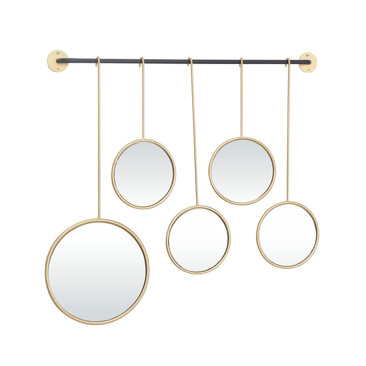 Gold Metal Contemporary Wall Mirror 25 X 2 Modern - Diamond Home USA