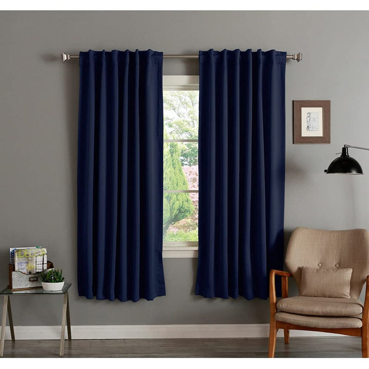 Aurora Home Insulated 72-inch Thermal Blackout Curtain Panel Pair - 52 x 72 Wheat - Diamond Home USA