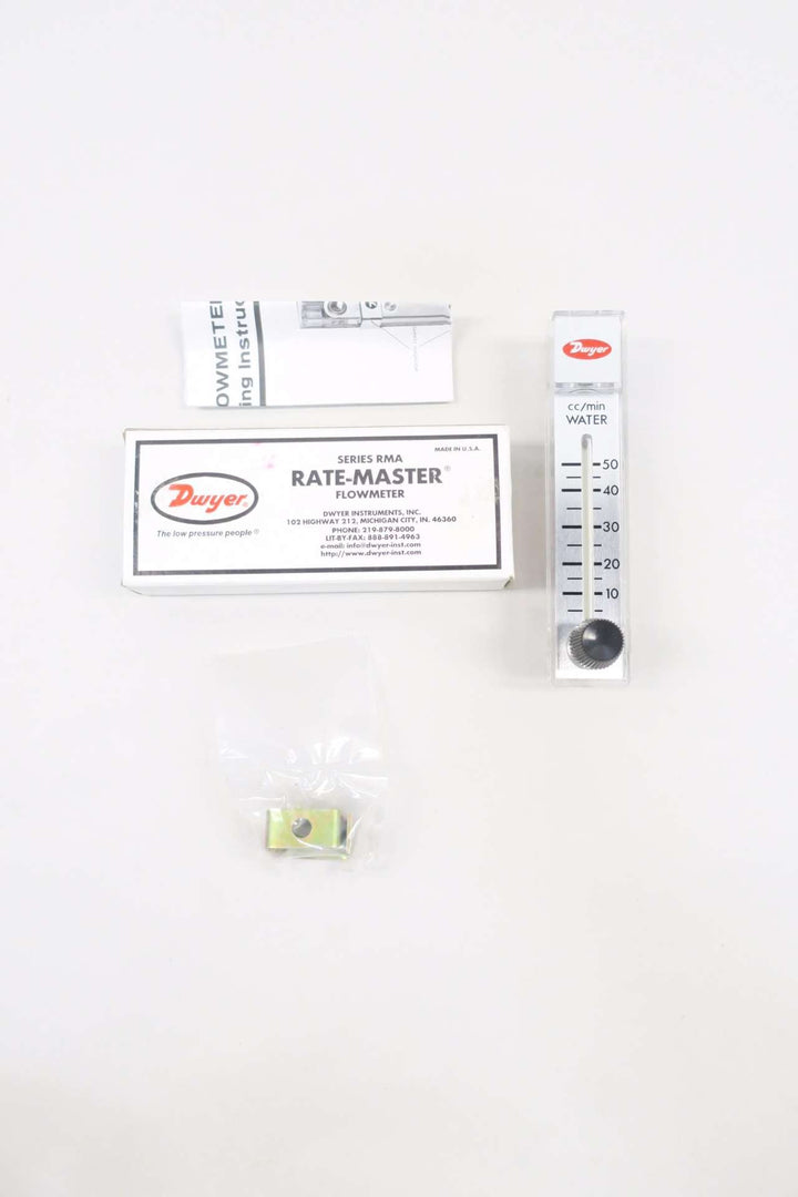 DWYER RMA-32-SSV RATE-MASTER FLOW METER 0-50CC/MIN WATER D575705