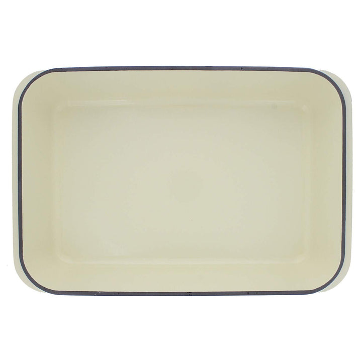 13" X 8" Red French Enameled Cast Iron Rectangular Roaster Dishwasher Safe - Diamond Home USA