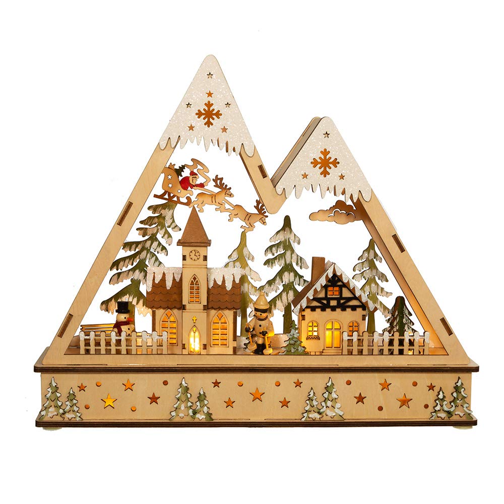 Kurt S. Adler JEL0957 Christmas Village Multi-Colored - Diamond Home USA