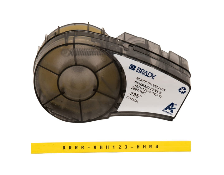 Brady Authentic (M21-125-C-342-YL) PermaSleeve Heat Shrink Tubing for Control