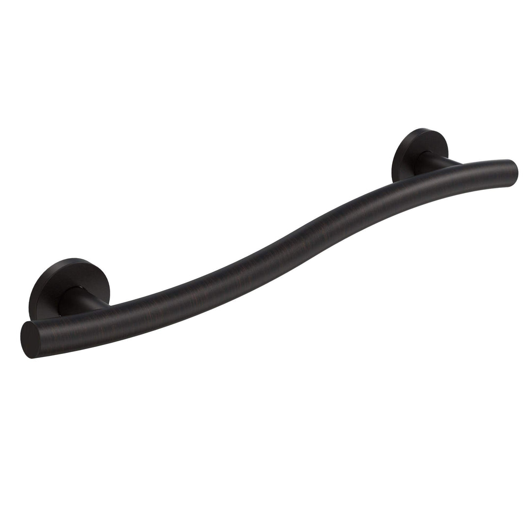 Wave Designer Grab Bar Oil Rubbed BronzeÃ‚ 24 Inch Metal Bronze Finish - Diamond Home USA