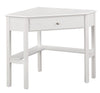 Target Marketing Systems Ellen Corner Desk Drawer and One Storage Shelf for White