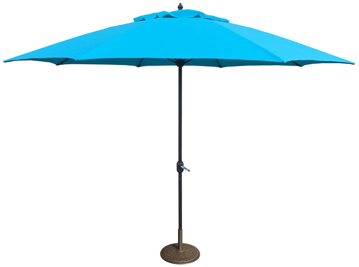 Tropishade 11' Umbrella with Premium Turquoise Olefin Cover (Base not included)