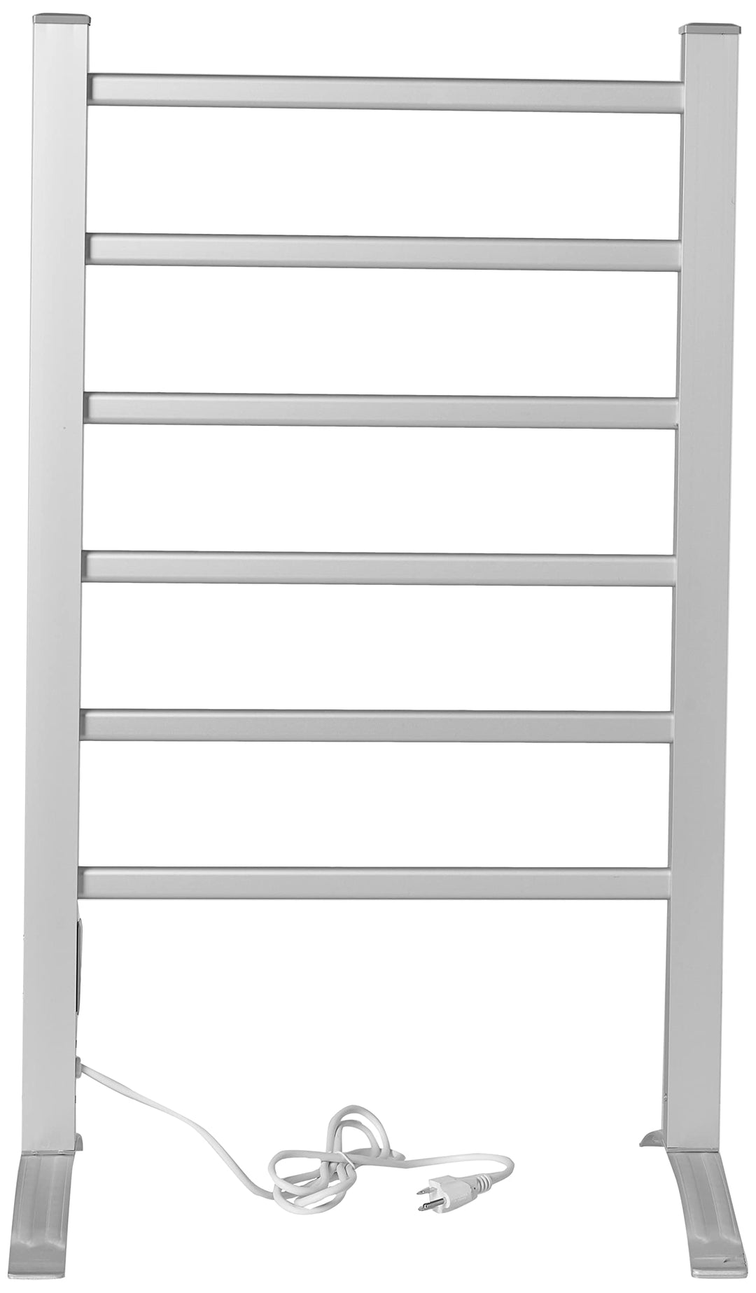 Heat Rails Towel Warmer Drying Rack with Timer Brushed Chrome Color - Diamond Home USA