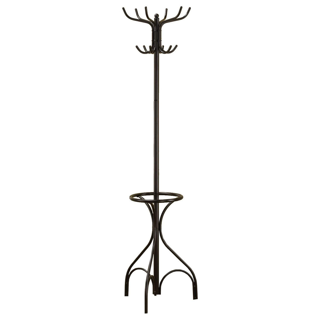 Stylish Free Standing Coat Rack Organizer Umbrella Stand Jacket Tree Hanger - Diamond Home USA