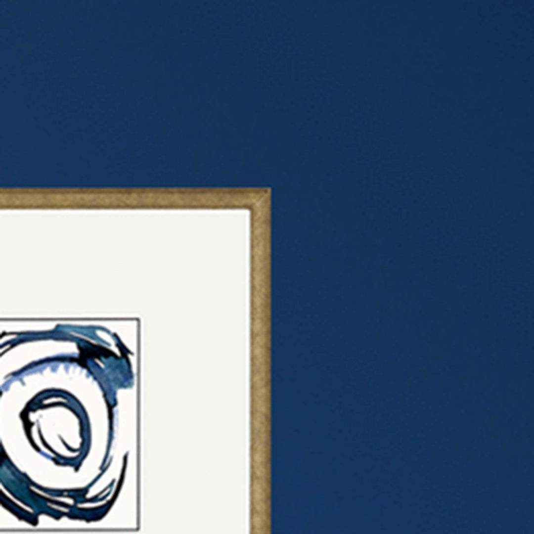 S/3 Framed Art Exclusive Under Glass Blue Modern Contemporary - Diamond Home USA