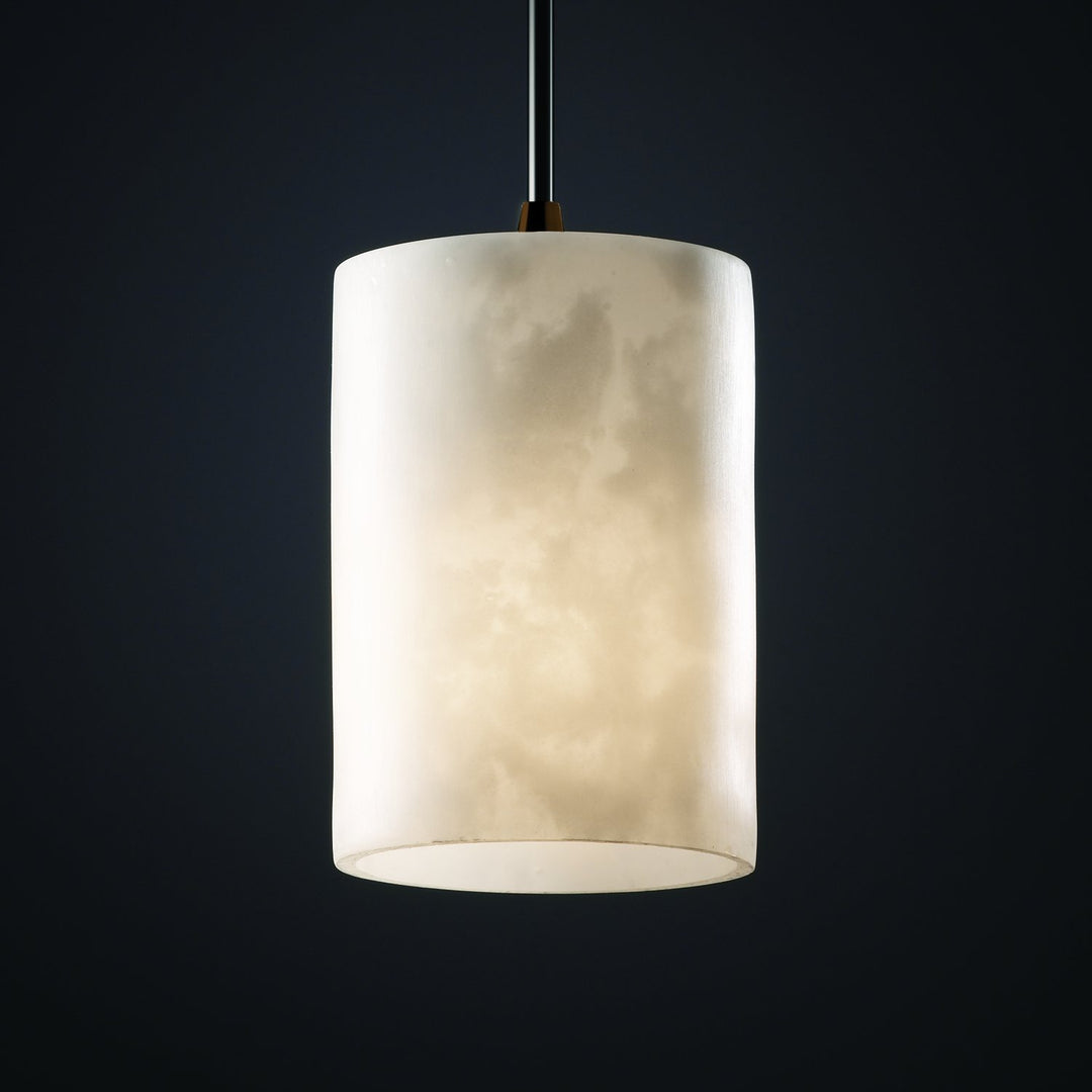 Justice Design Group CLD-8815-10-DBRZ Clouds Collection Mini 1-ht Pendant - Diamond Home USA